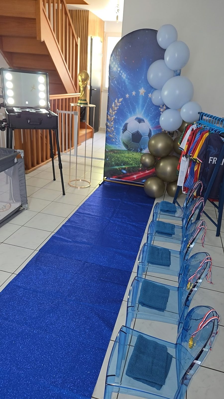 Anniversaire thème Foot organisé par Kemara Events